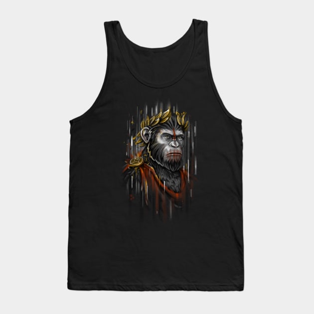 Caesar Ape Tank Top by c0y0te7